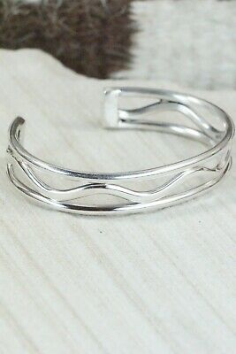 Navajo Sterling Silver Bracelet - Elaine Tahe