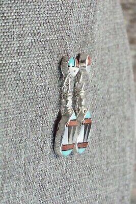 Multi Stone Inlay & Sterling Silver Earrings - Ola Eriacho