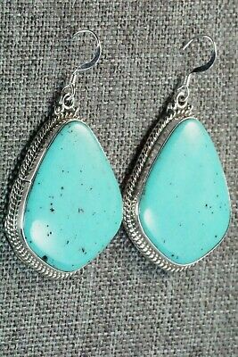 Turquoise & Sterling Silver Earrings - Annie Spencer