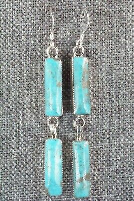 Turquoise & Sterling Silver Earrings - Irvin Tsosie