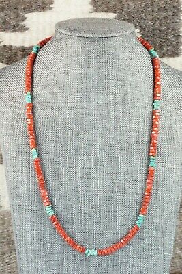 Coral & Turquoise Necklace - Doreen Jake
