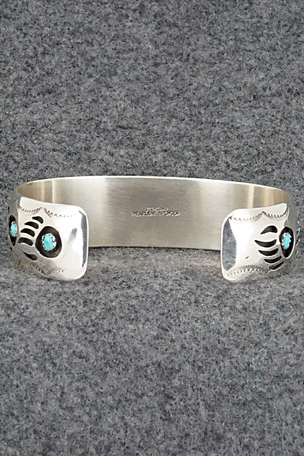 Turquoise & Sterling Silver Bracelet - Pearlene Spencer