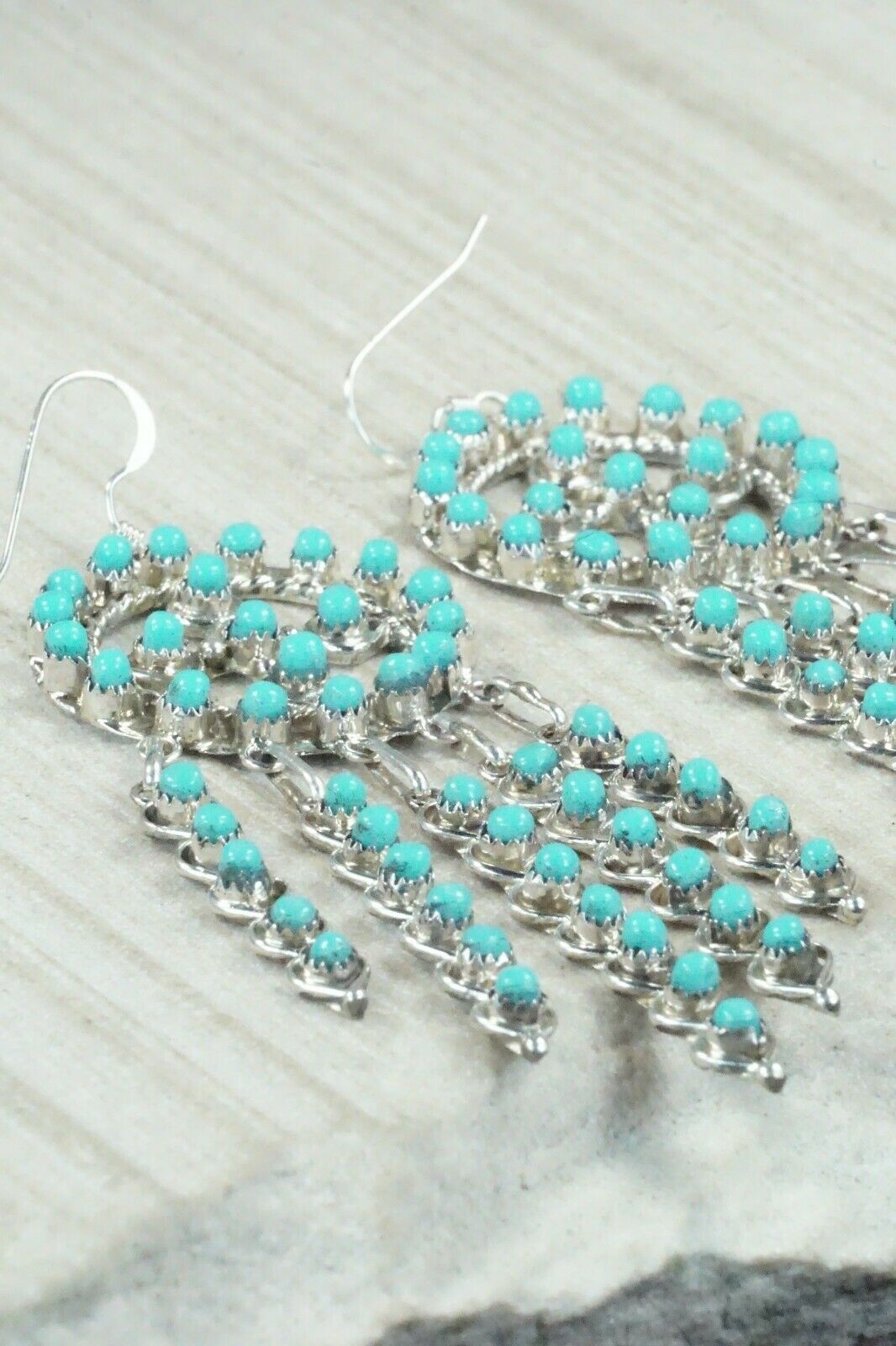 Turquoise and Sterling Silver Earrings - Waylon Johnson