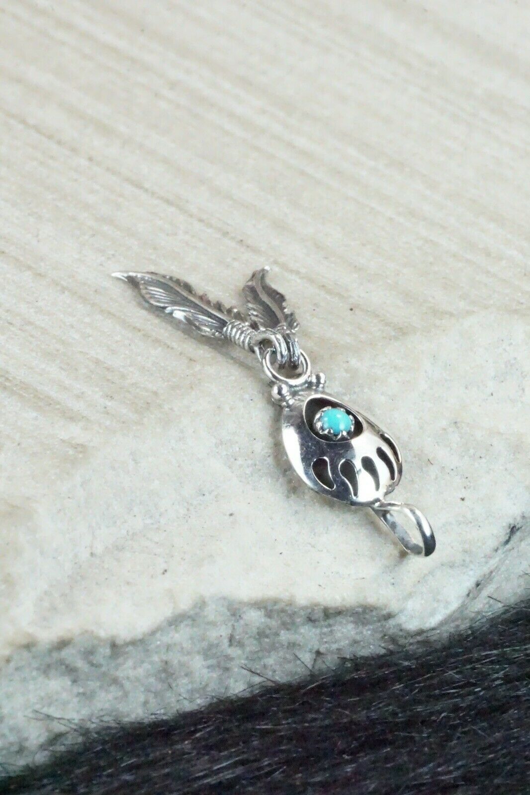 Turquoise & Sterling Silver Pendant - Annie Spencer