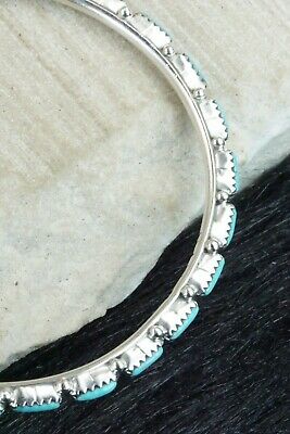 Turquoise & Sterling Silver Bracelet - Murray Hannaweeka