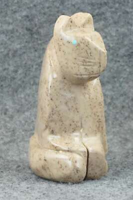 Mountain Lion Zuni Fetish Carving - Gilbert Lonjose