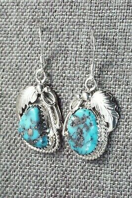 Turquoise & Sterling Silver Earrings - Roberta Begay