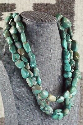Turquoise & Sterling Silver Necklace - Navajo