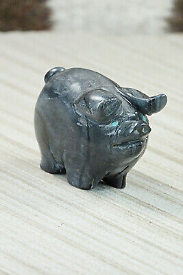 Pig Zuni Fetish Carving - Stanton Hannaweeke