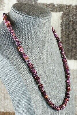 Spiny Oyster & Sterling Silver Necklace - Louise Joe - Navajo - High Lonesome Trading