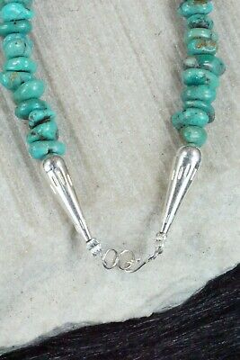 Turquoise & Sterling Silver Necklace - Navajo