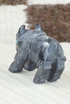 Buffalo Zuni Fetish Carving - Derrick Kaamasee