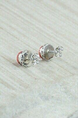 Spiny Oyster and Sterling Silver Earrings - LeAnder Cachini - High Lonesome Trading