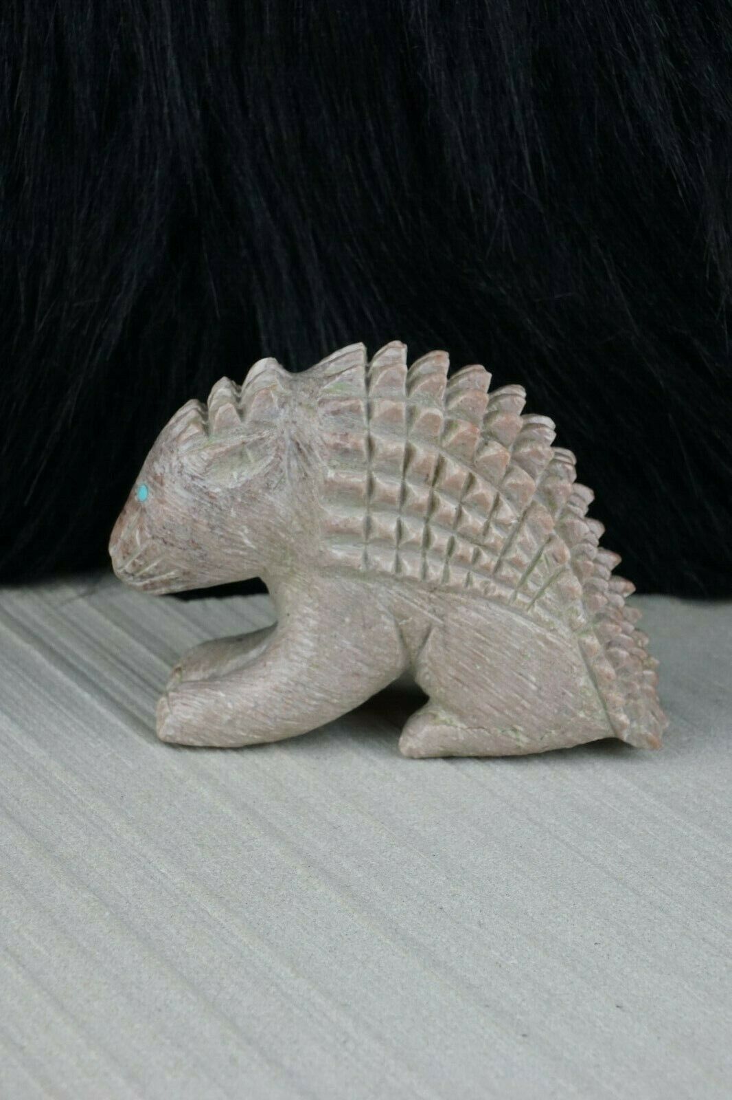 Porcupine Zuni Fetish Carving - Jonas Hastito - High Lonesome Trading