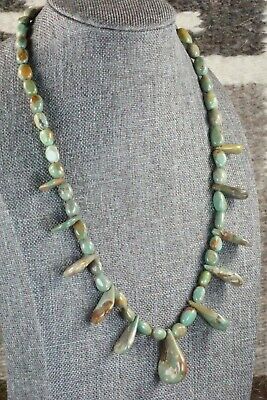 Turquoise & Sterling Silver Necklace - Navajo