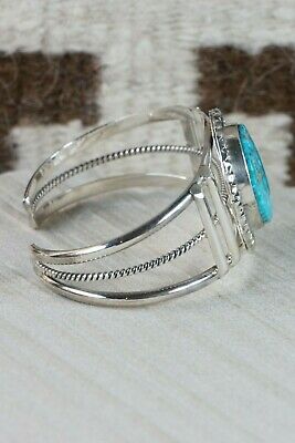 Navajo Turquoise & Sterling Silver Bracelet - Raymond Delgarito - High Lonesome Trading