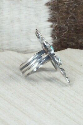 Turquoise and Sterling Silver Ring - Tim Yazzie - 7.75