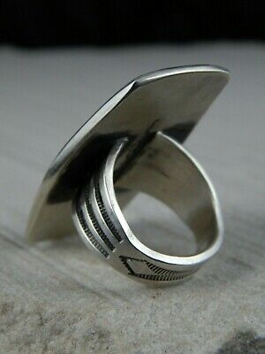 Navajo Sterling Silver Ring - Calvin Martinez - Size 8.5 - High Lonesome Trading