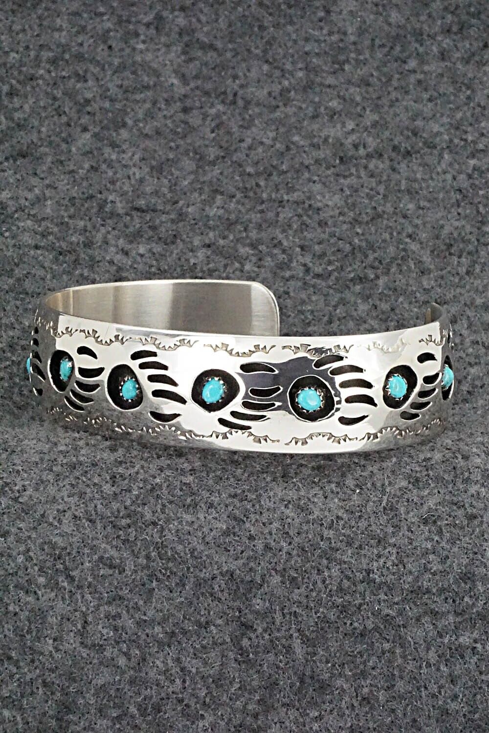 Turquoise & Sterling Silver Bracelet - Pearlene Spencer