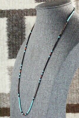 Turquoise, Shell, Coral & Sterling Silver Necklace - Esquipula Tenorio