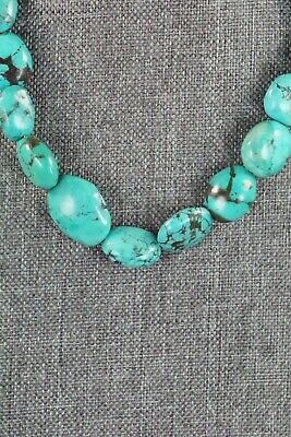 Turquoise & Sterling Silver Necklace - Navajo