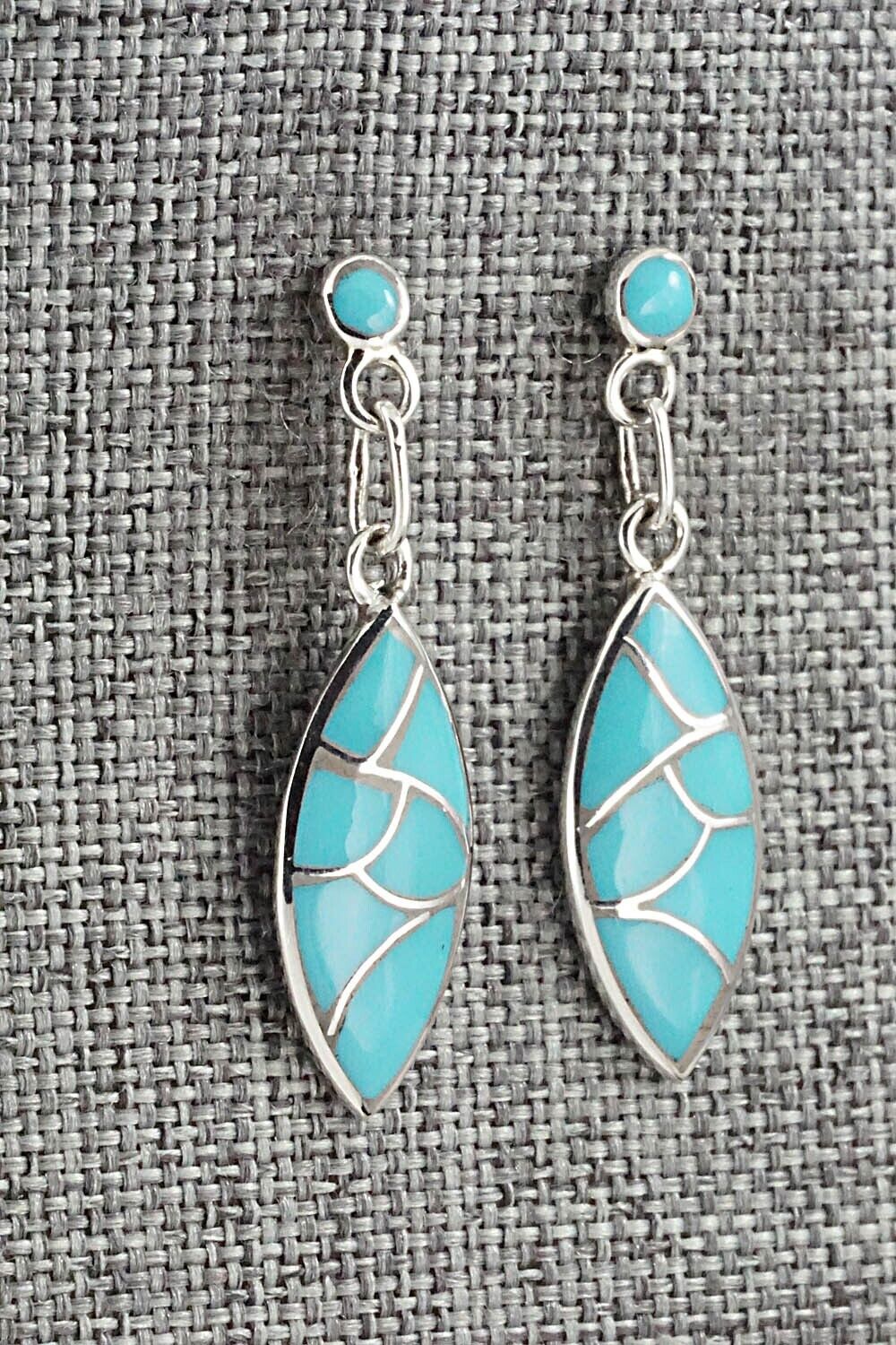 Turquoise & Sterling Silver Earrings - Orena Leekya