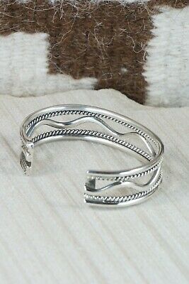 Navajo Sterling Silver Bracelet - Elaine Tahe
