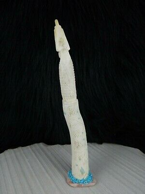 Corn Maiden Zuni Fetish Carving - Evertt Quam - Zuni Maiden Carving - High Lonesome Trading