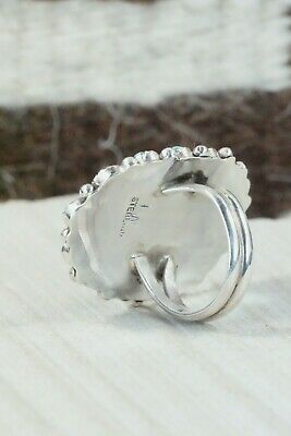 Turquoise & Sterling Silver Ring - Justina Wilson - Size 7.25