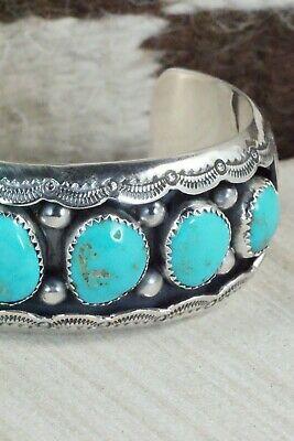 Turquoise & Sterling Silver Bracelet - Wilbert Muskett Sr. - High Lonesome Trading