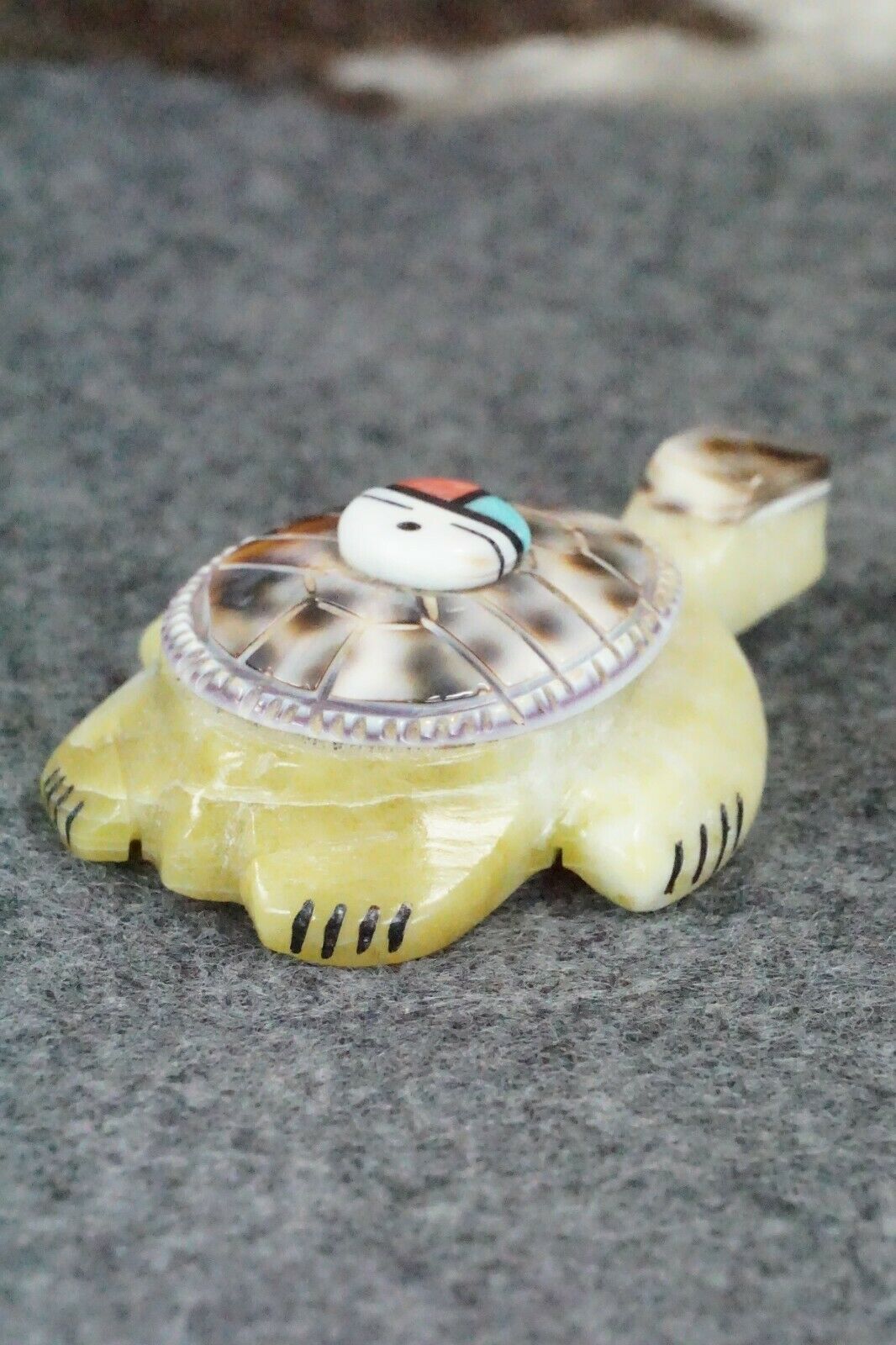 Turtle Zuni Fetish Carving - Darrin Boone - High Lonesome Trading