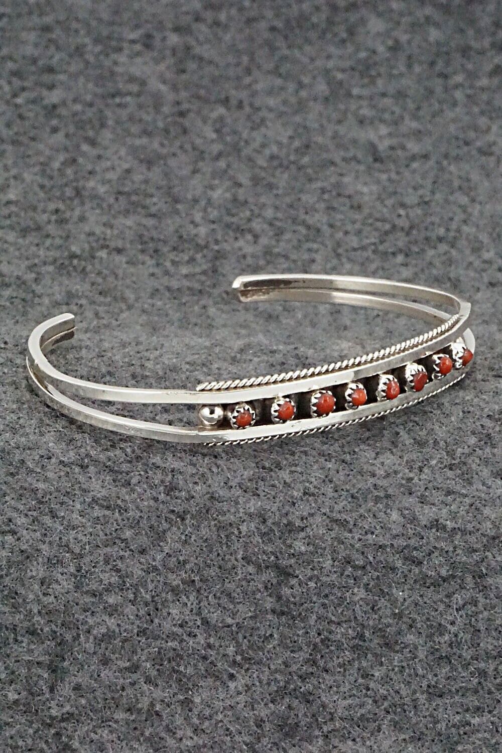 Coral & Sterling Silver Bracelet - Susie Livingston