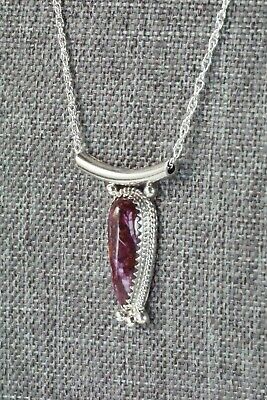 Spiny Oyster & Sterling Silver Necklace - Sharon McCarthy