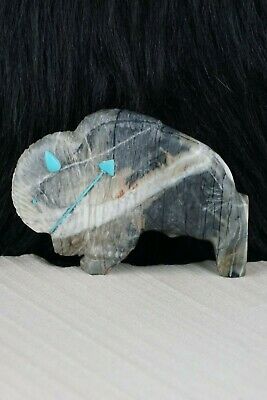 Buffalo Zuni Fetish Carving - Kevin Quam - High Lonesome Trading