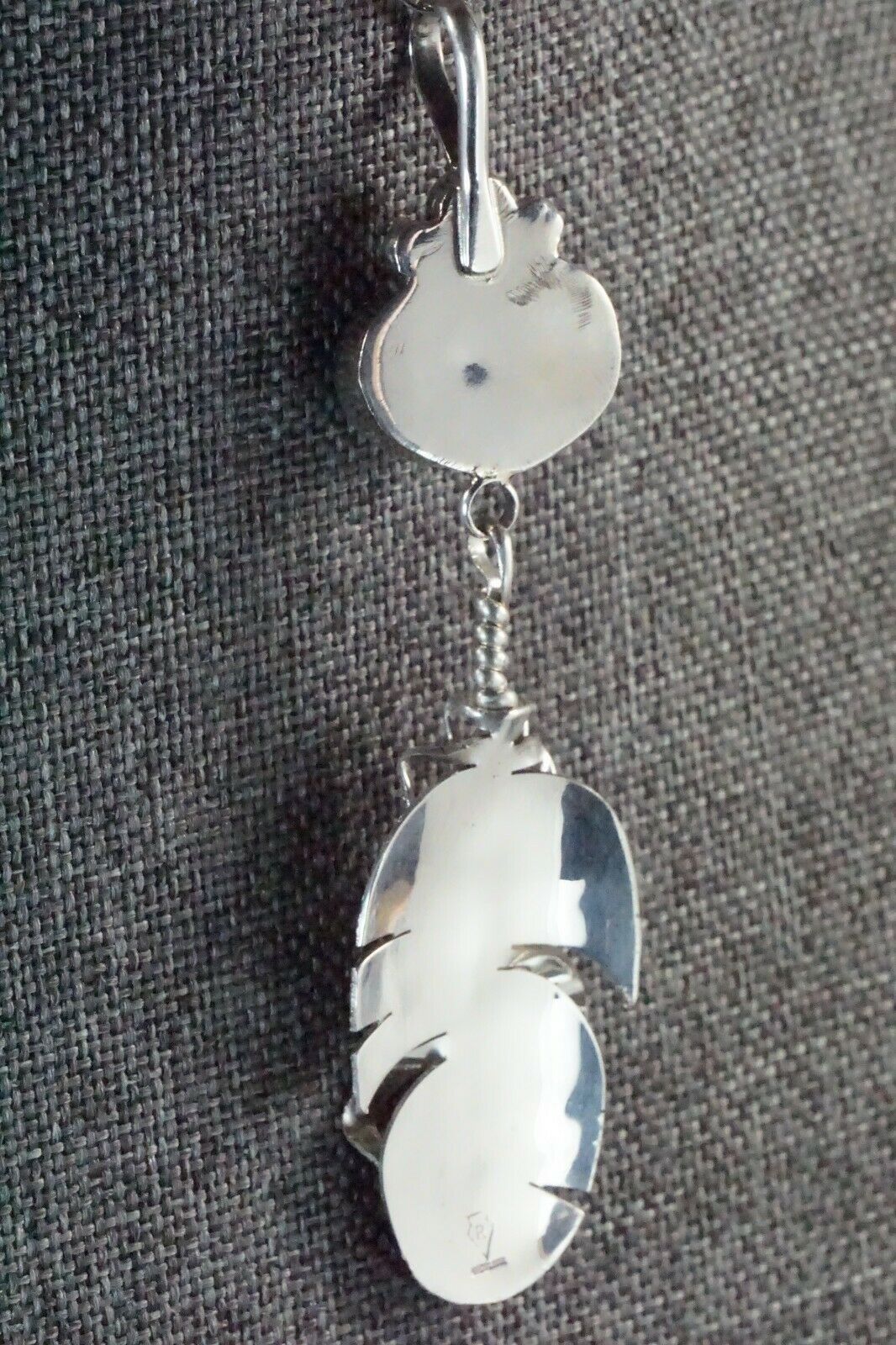 Navajo Turquoise & Sterling Silver Pendant - Ernest Rangel
