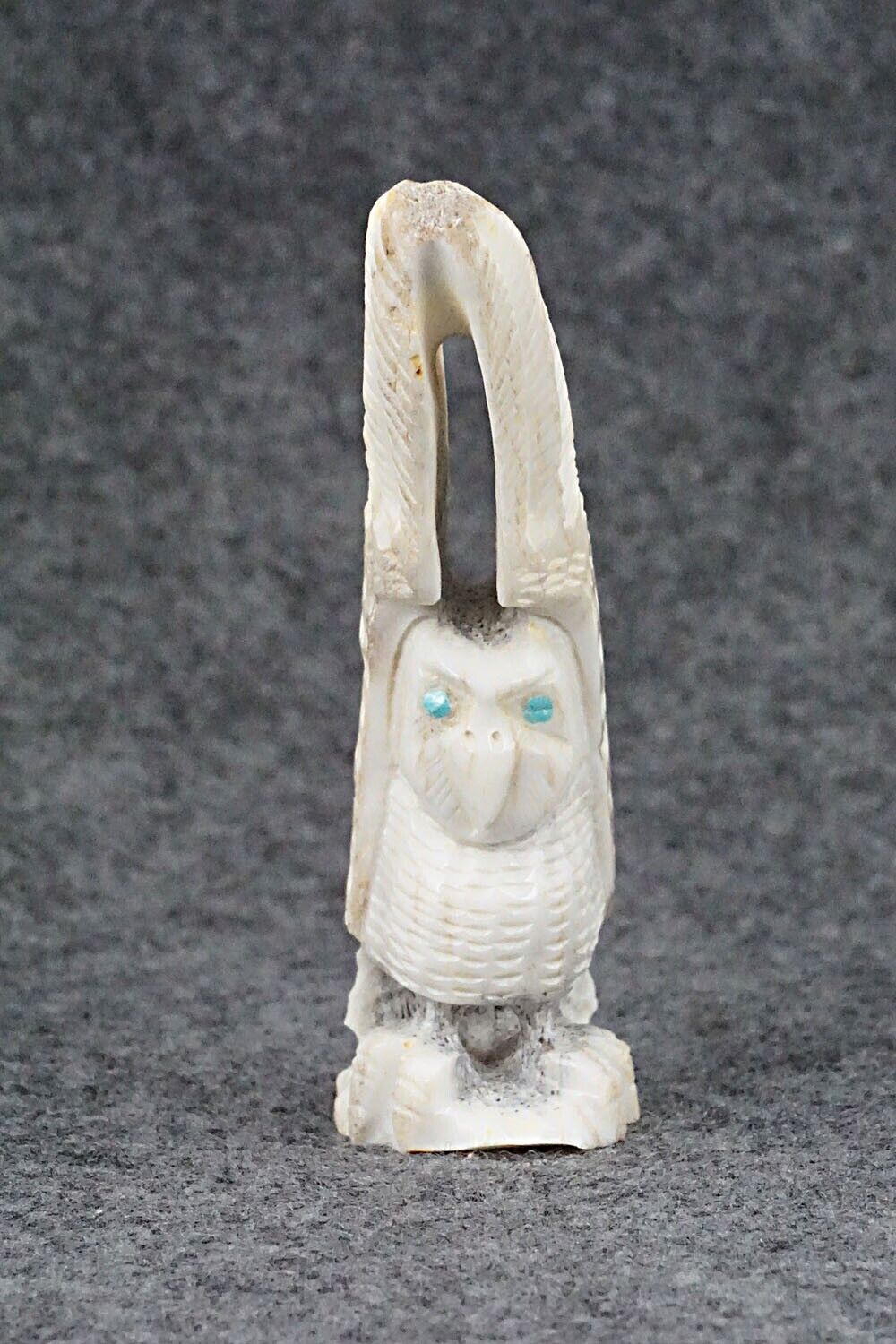 Owl Zuni Fetish Carving - Garrick Weeka