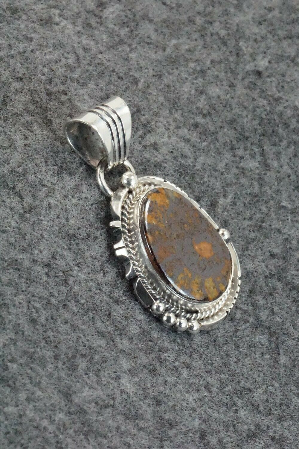 Moroccan Ammonite & Sterling Silver Pendant - Sharon McCarthy