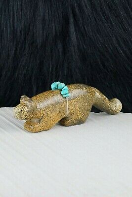 Mountain Lion Zuni Fetish Carving - Cheryl Beyuka - High Lonesome Trading