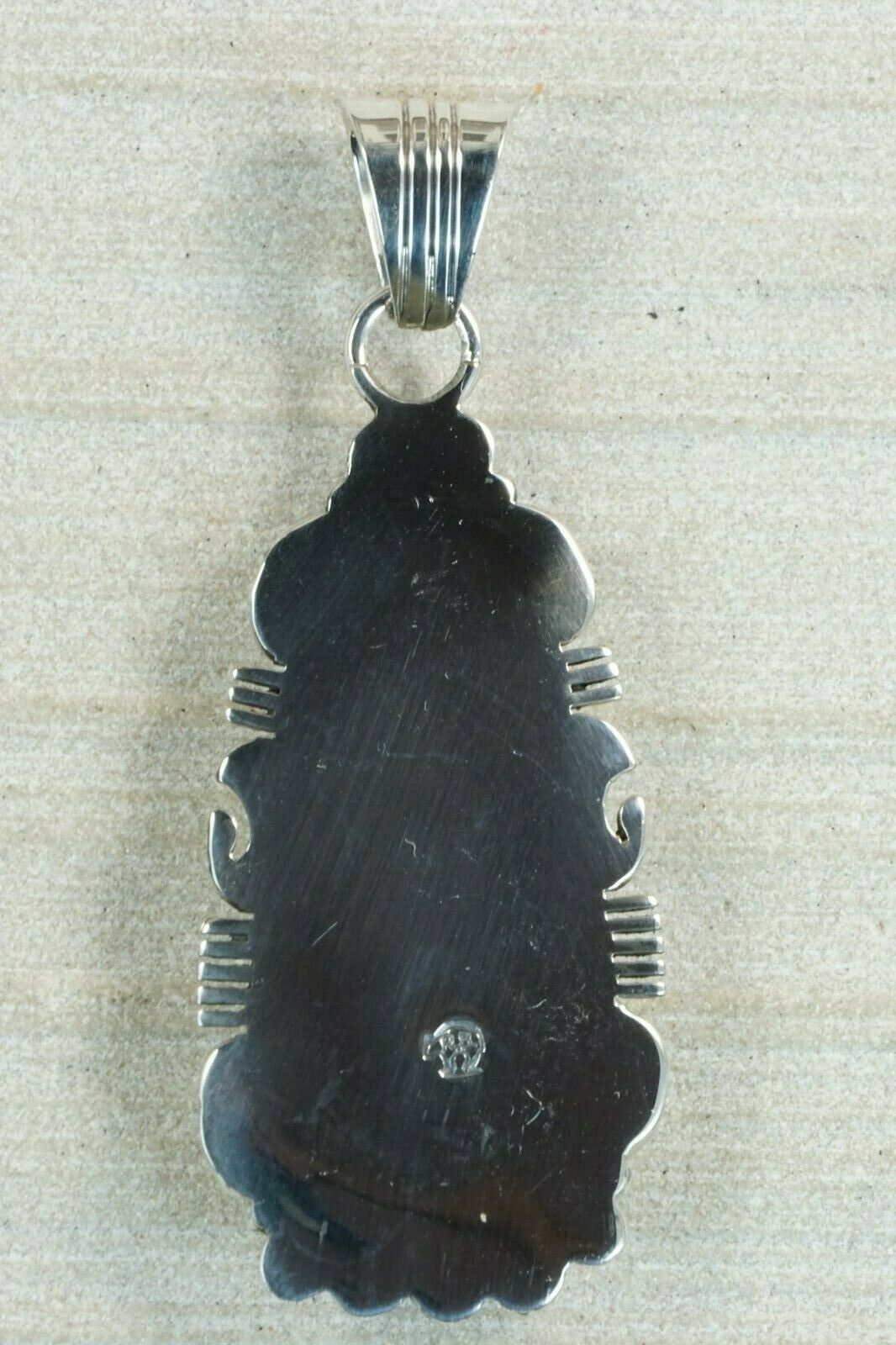 Navajo Turquoise and Sterling Silver Pendant - Daniel Benally