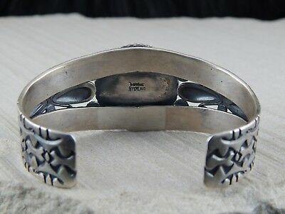 Navajo Turquoise & Sterling Silver Bracelet - Derrick Gordon - High Lonesome Trading