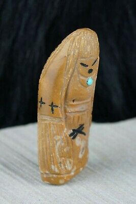 Corn Maiden Zuni Fetish Carving - Sandra Quandelacy - High Lonesome Trading
