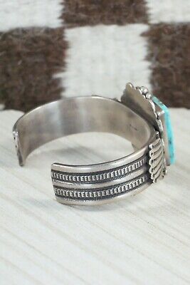 Turquoise & Sterling Silver Bracelet - Ronald Tom