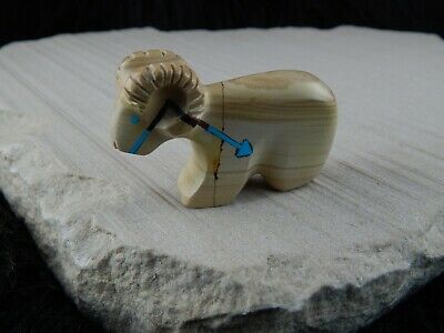 Ram Zuni Fetish Carving - Rodney Laiwakete - High Lonesome Trading
