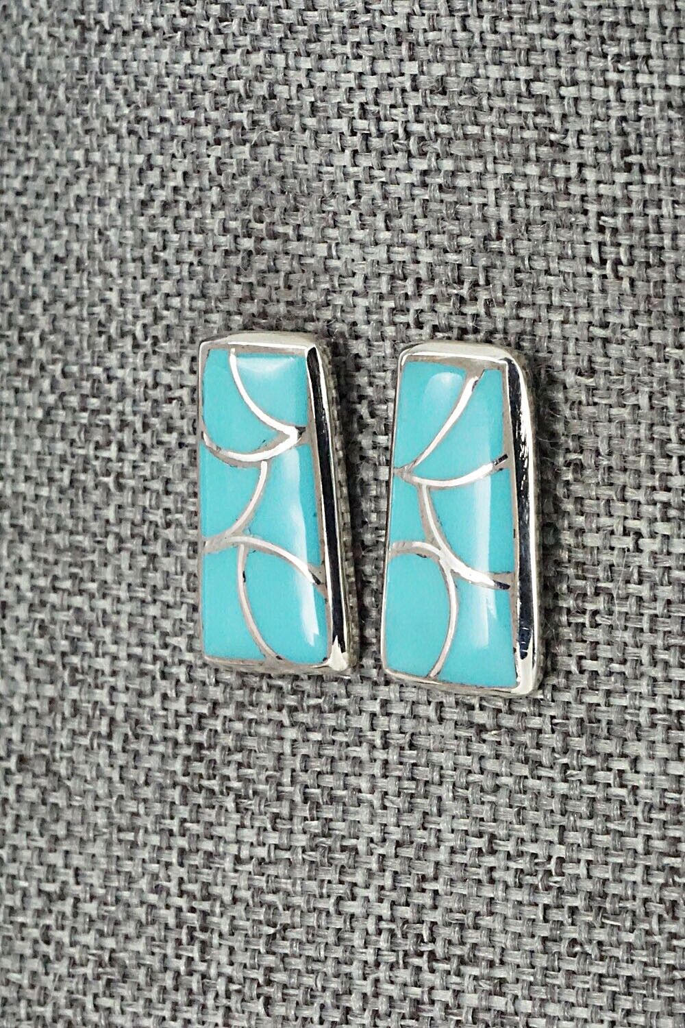 Turquoise & Sterling Silver Earrings - Orena Leekya