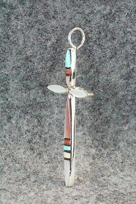 Multi Stone & Sterling Silver Pendant - Lynette Bowannie - High Lonesome Trading