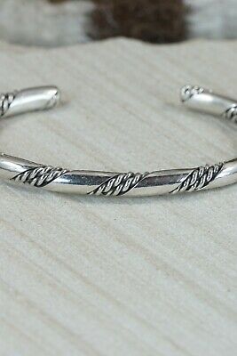 Navajo Sterling Silver Bracelet - Elaine Tahe