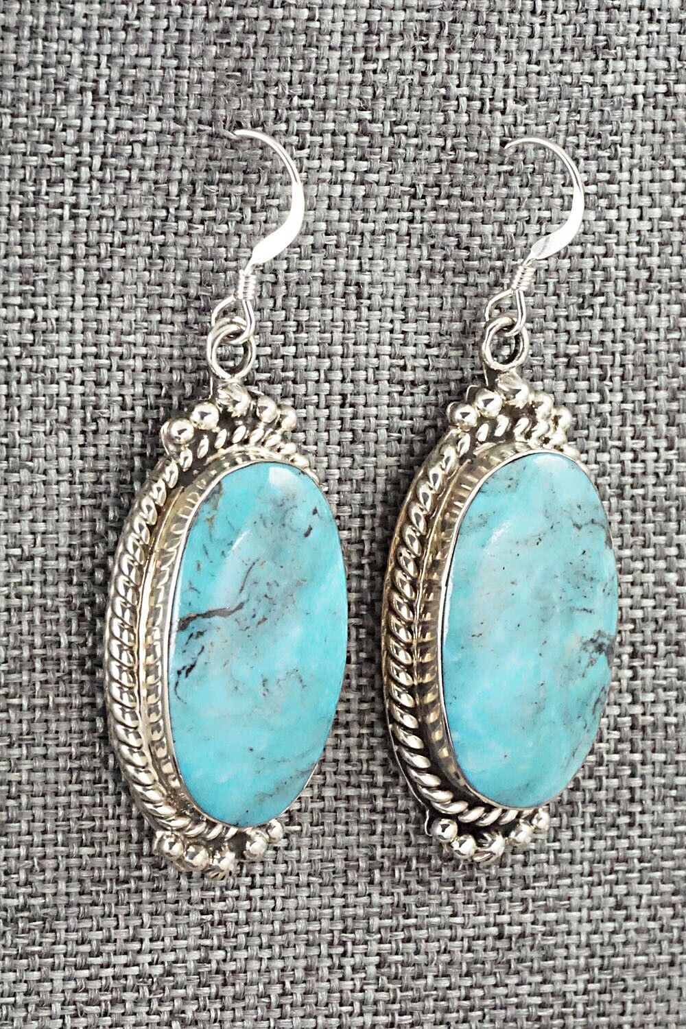 Turquoise & Sterling Silver Earrings - Gregg Yazzie