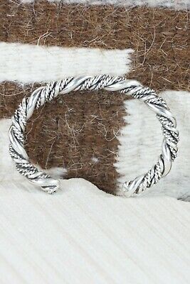 Navajo Sterling Silver Bracelet - Elaine Tahe