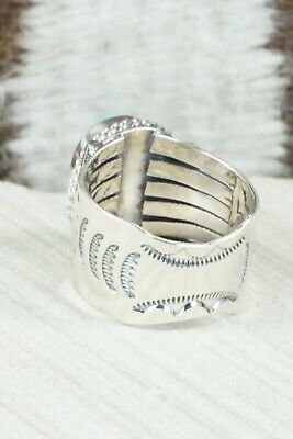 Turquoise and Sterling Silver Ring - Bucky Belin - Size 11.75