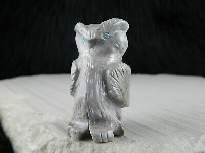 Owl - Zuni Fetish - Allison White - Zuni Owl Carving - Native American - High Lonesome Trading